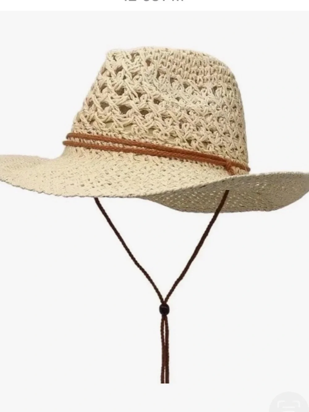 NWOT cowgirl/cowboy  Wolven straw, beige color, summer hat.